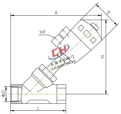 P1內(nèi)螺紋氣動(dòng)角座閥連接尺寸